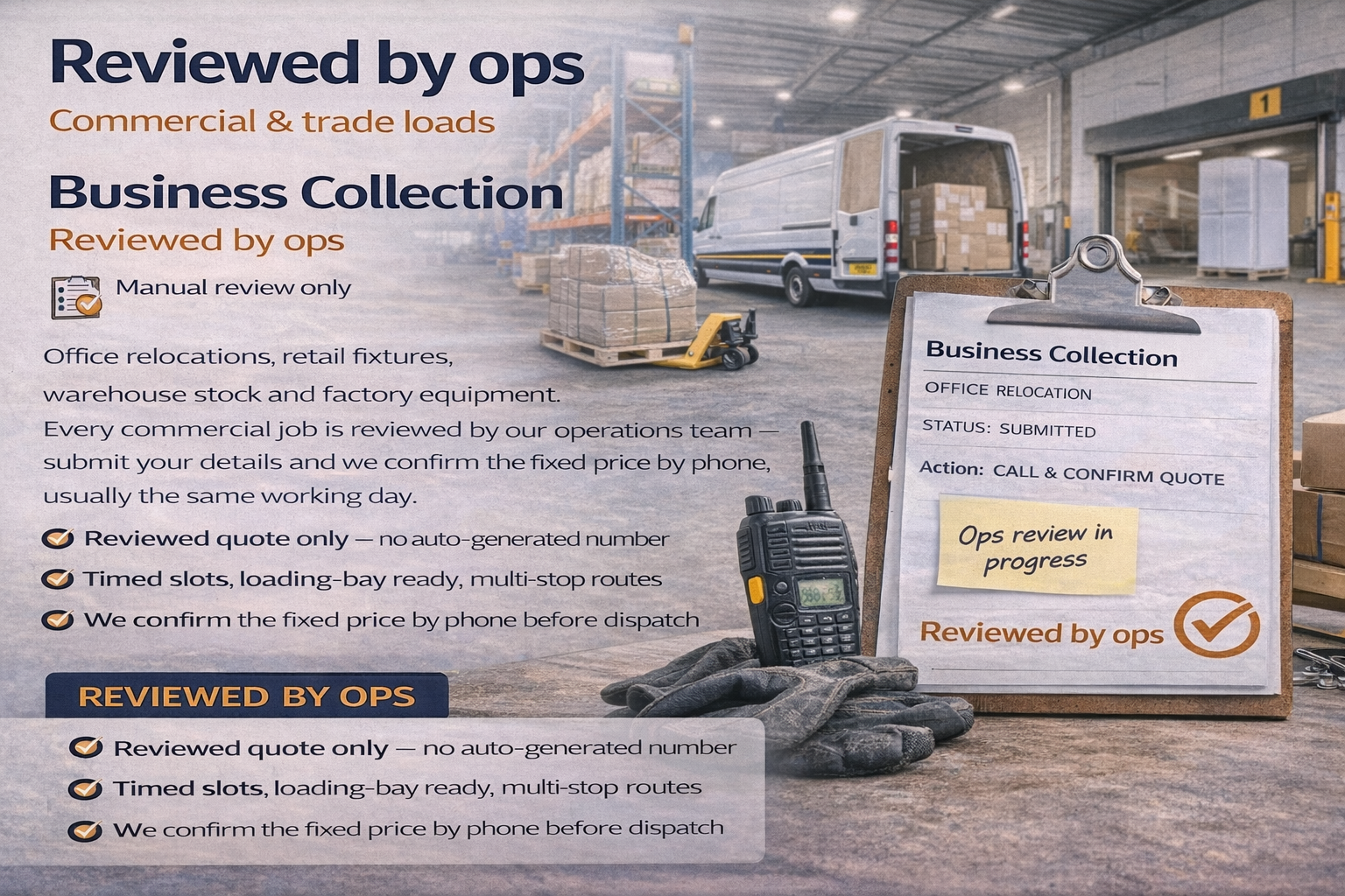 Business collection pricing visual