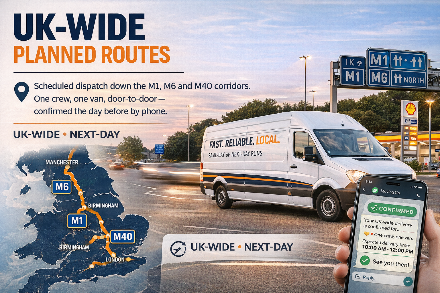 UK-wide planned routes