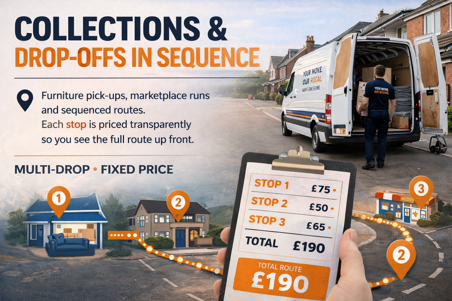 Collections & drop-offs in sequence