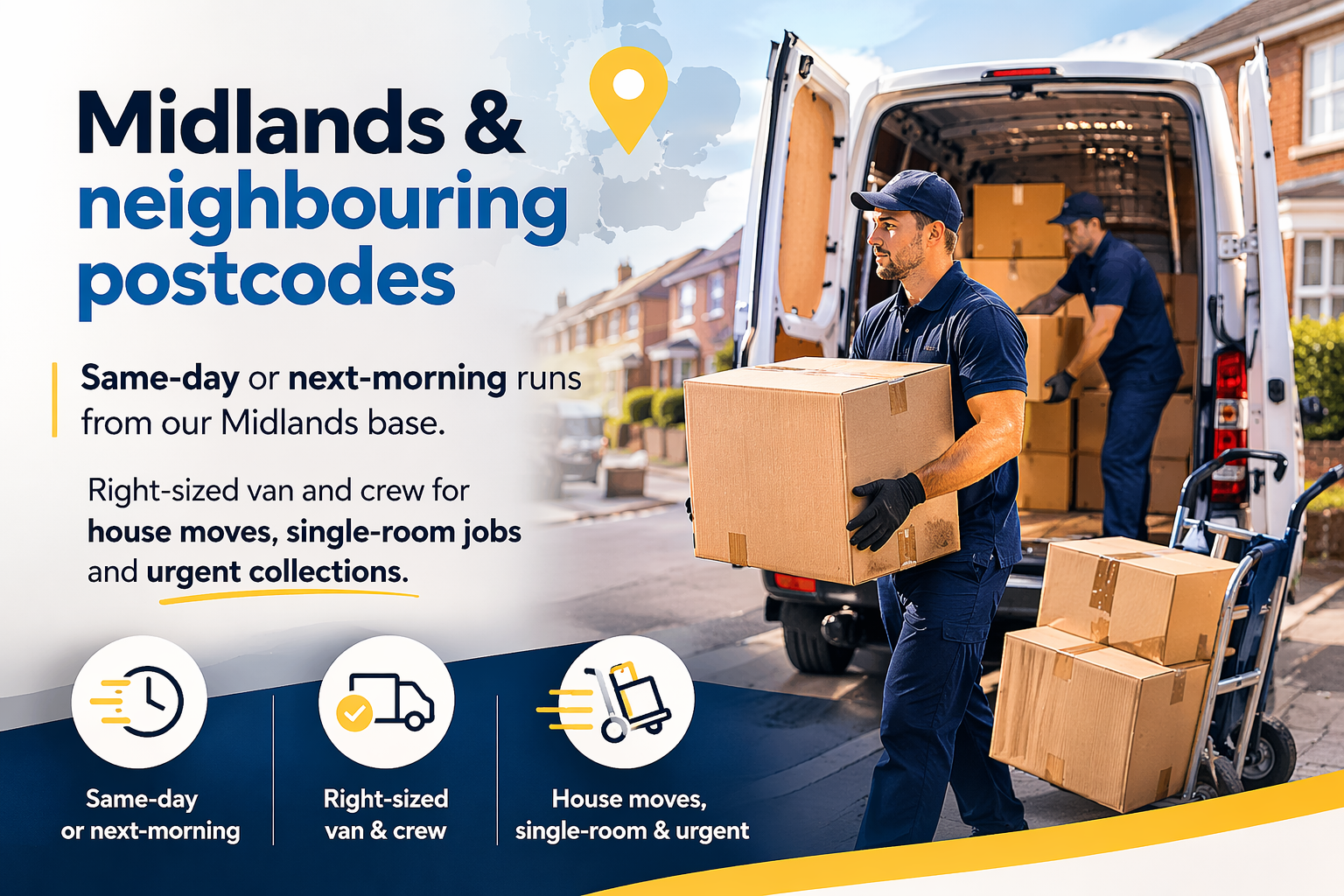 Midlands & neighbouring postcodes