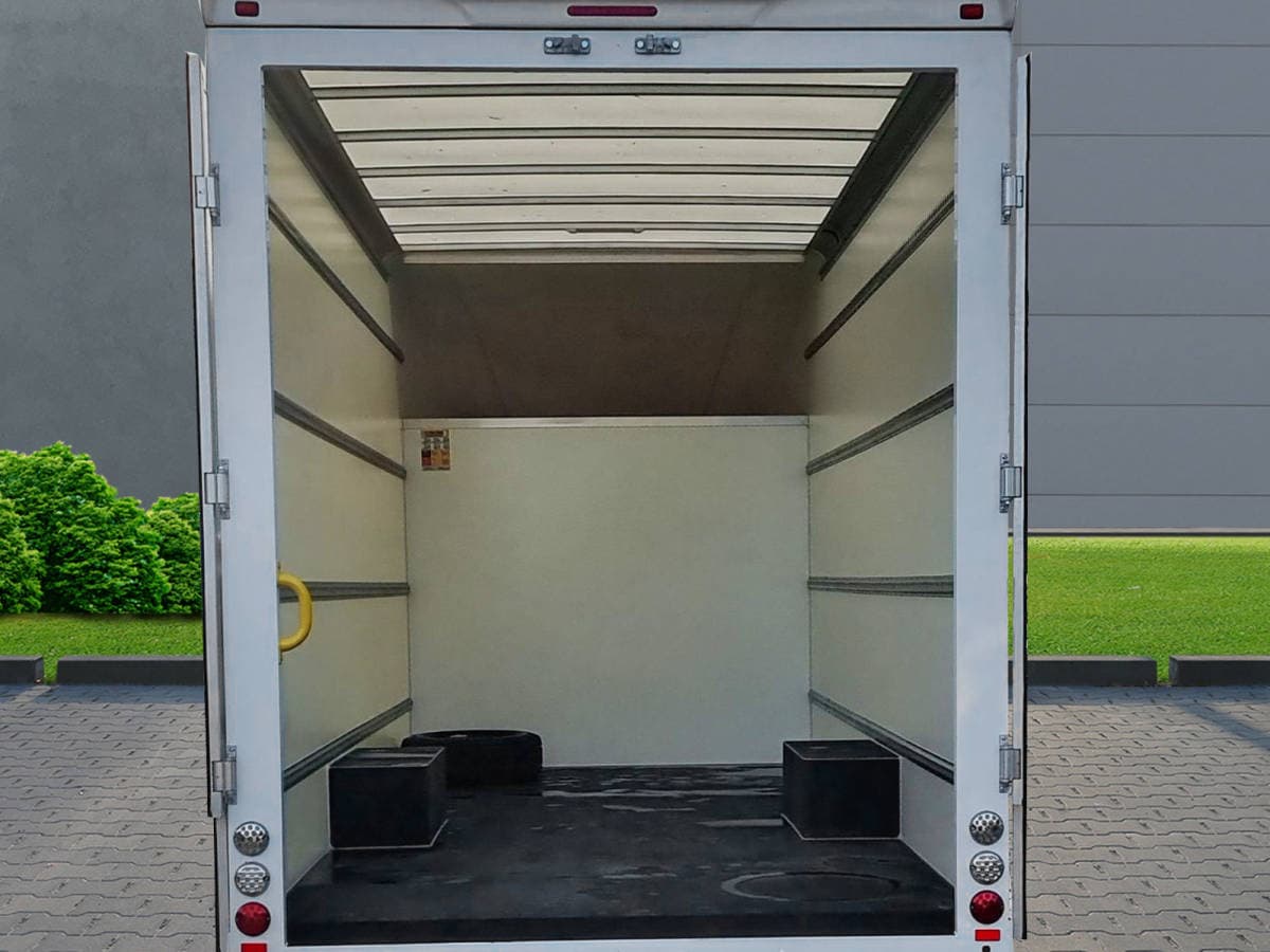 Clean cargo space used for furniture transport